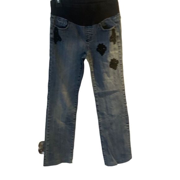Pre Owned Womens American Star Maternity Hippie Vibe Jeans Sz Small - Picture 1 of 14